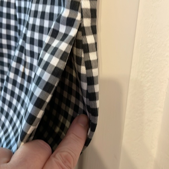 NWT Vixen by Micheline Pitt Black Gingham Cigarette Pants - Picture 7 of 11